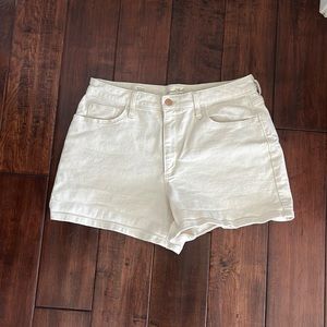 Cream shorts